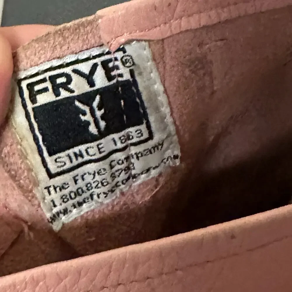 Girls Frye Youth Engineer Boot Pink Leather Biker Pull On Bootie Size 12.5 Girls
